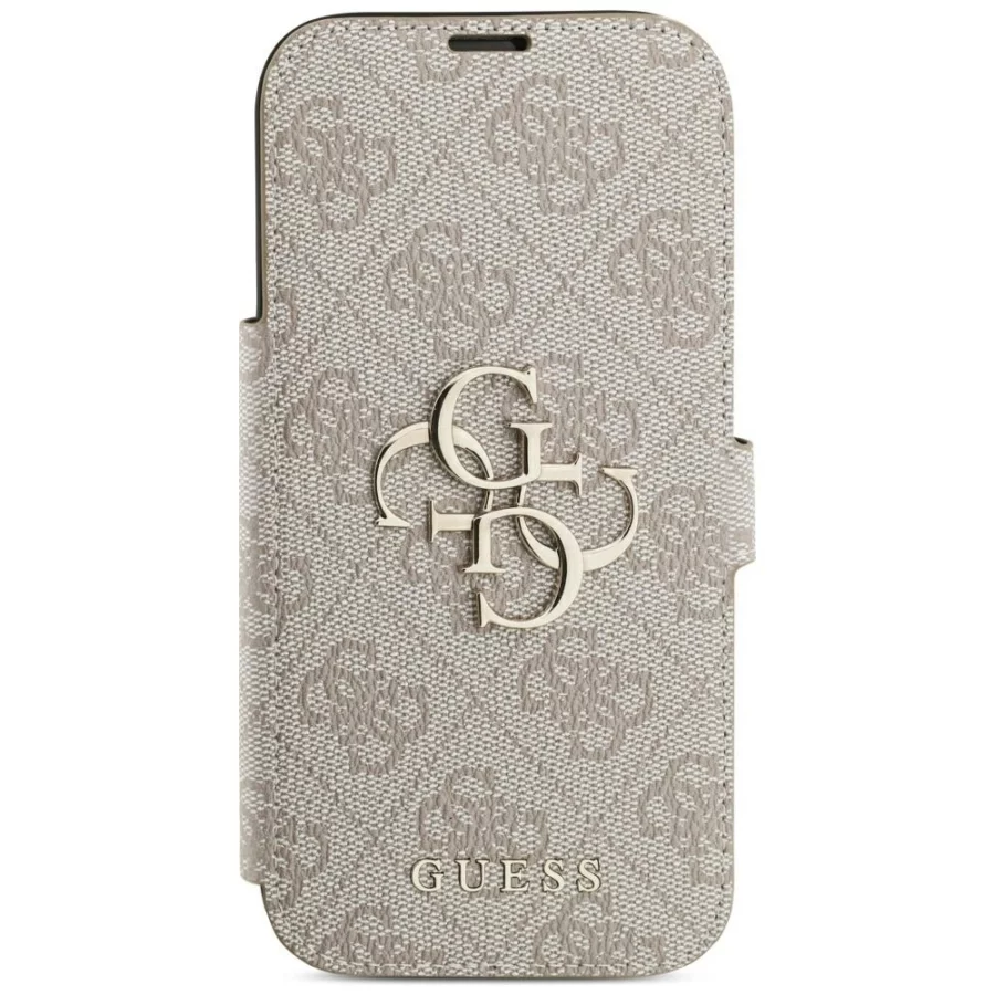 Etui Guess Book 4G Metal Logo na iPhone 18 Pro / 17 Pro - różowe