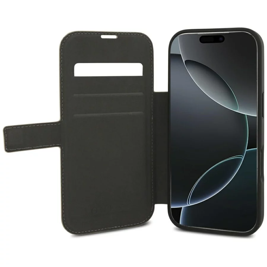 Etui Guess Book 4G Metal Logo na iPhone 18 Pro / 17 Pro - różowe