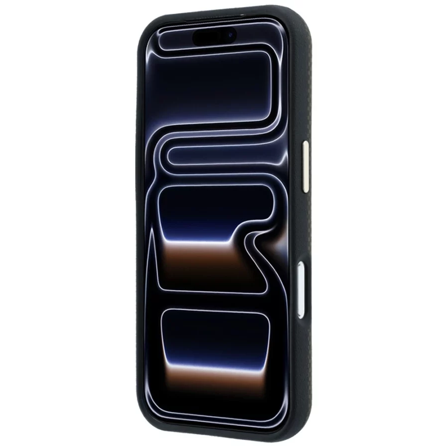 Etui Guess Kevlar Triangle Logo MagSafe na iPhone 17 Pro / 18 Pro - brązowe