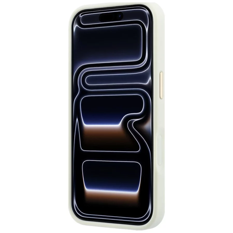 Etui Guess Peony 4G Small Logo MagSafe na iPhone 17 Pro / 18 Pro - beżowe
