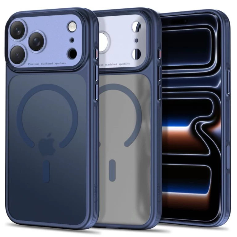 Etui Tech-Protect MagPrime MagSafe CC na iPhone 18 Pro / 17 Pro - granatowe matowe