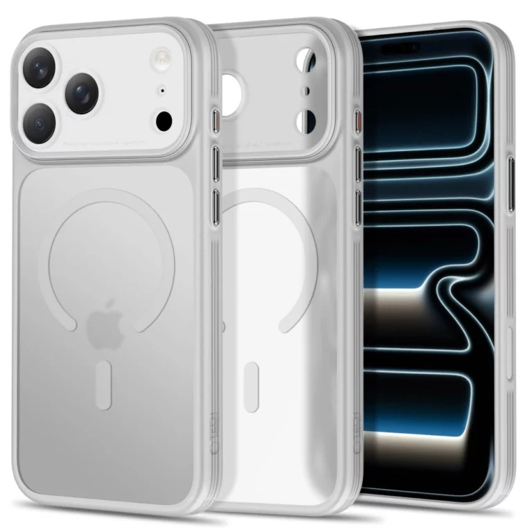 Etui Tech-Protect MagPrime MagSafe CC na iPhone 18 Pro / 17 Pro - szare matowe