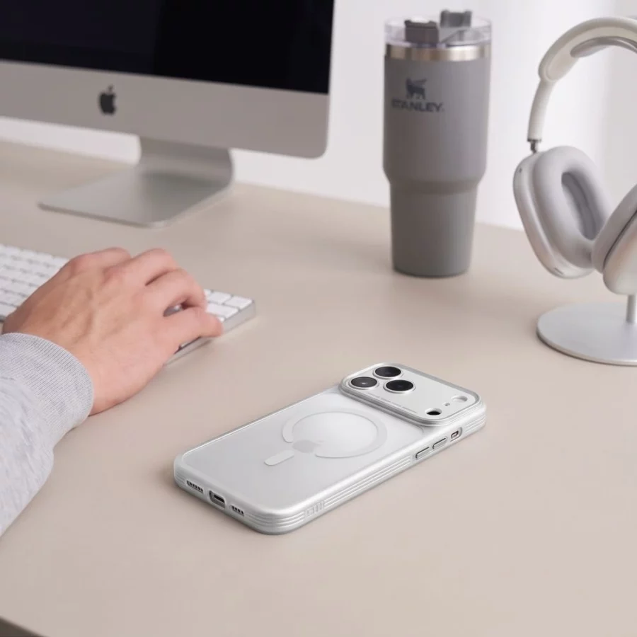 Etui Tech-Protect MagPrime MagSafe CC na iPhone 18 Pro / 17 Pro - szare matowe