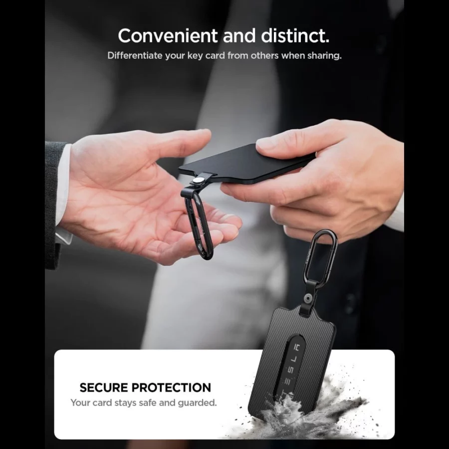 Etui Spigen TO243 Tesla Key Card Holder na klucze samochodowe - czarne