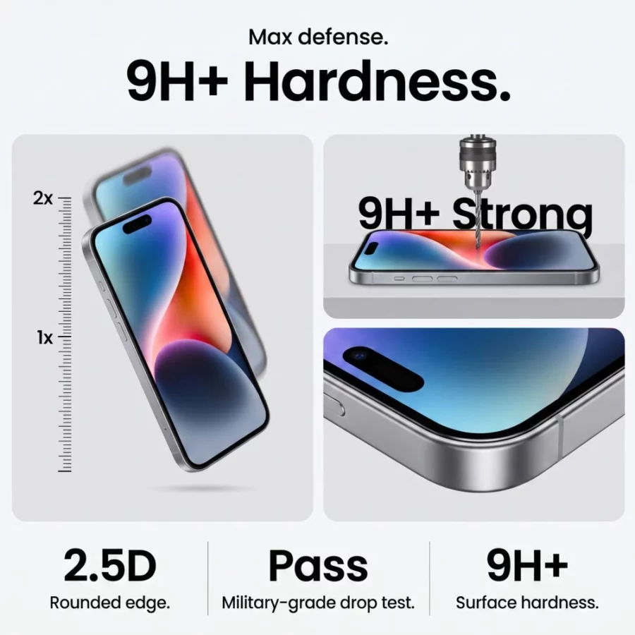 Szkło hartowane Tech-Protect Quick Set+ 2-Pack na iPhone 18 Pro / 17 Pro