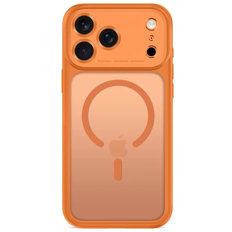 Etui Tech-Protect MagPeak MagSafe CC na iPhone 18 Pro Max / 17 Pro Max - pomarańczowe matowe