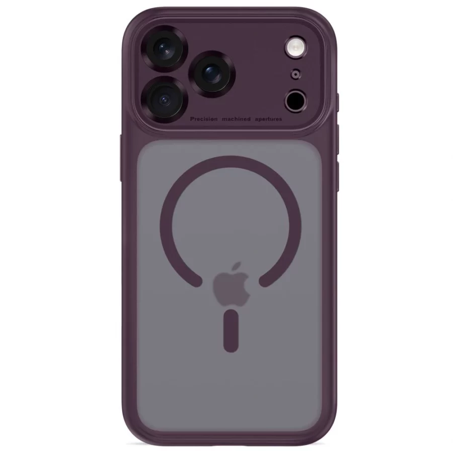 Etui Tech-Protect MagPeak MagSafe CC na iPhone 18 Pro Max / 17 Pro Max - dark cherry  matowe