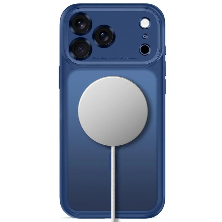 Etui Tech-Protect MagPeak MagSafe CC na iPhone 18 Pro Max / 17 Pro Max - granatowe matowe