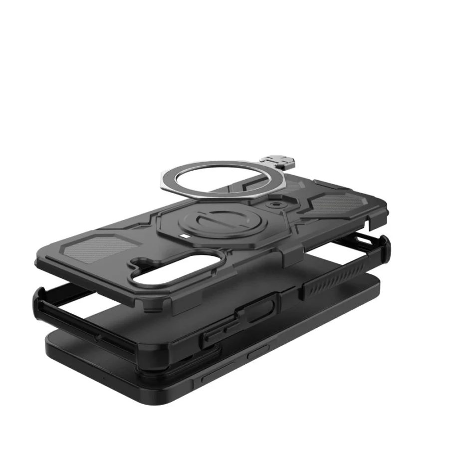 Etui Tech-Protect TacticStand MagSafe na Samsung Galaxy A17 / A18 4G / 5G - czarne matowe