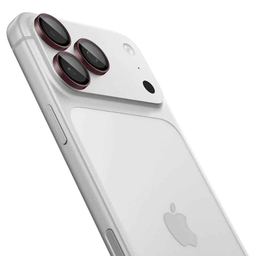 Szkło hartowane na aparat Spigen Optik Pro GLAS.TR EZ FIT 2-Pack na iPhone 18 Pro / 18 Pro Max - dark cherry