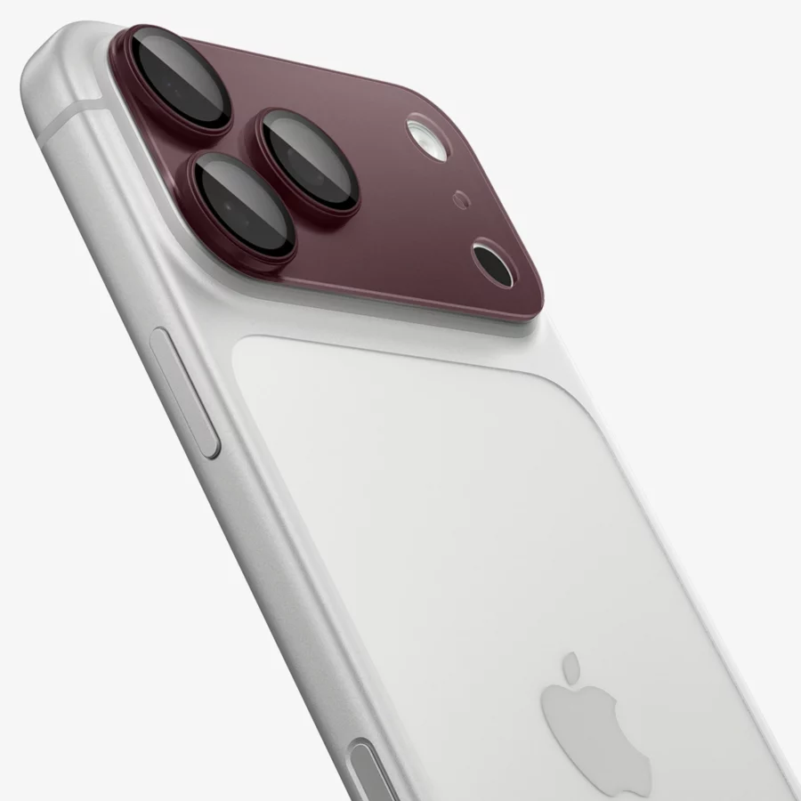 Szkło hartowane na aparat Spigen Optik Pro XL GLAS.TR EZ FIT na iPhone 18 Pro - dark cherry