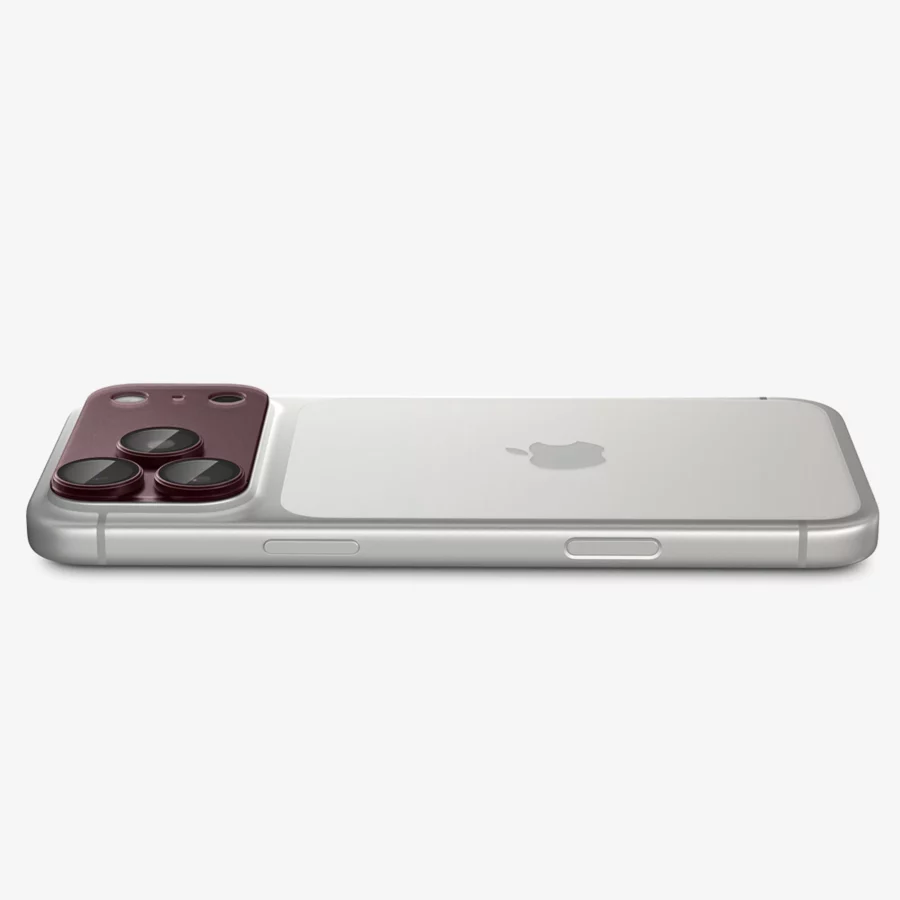 Szkło hartowane na aparat Spigen Optik Pro XL GLAS.TR EZ FIT na iPhone 18 Pro - dark cherry