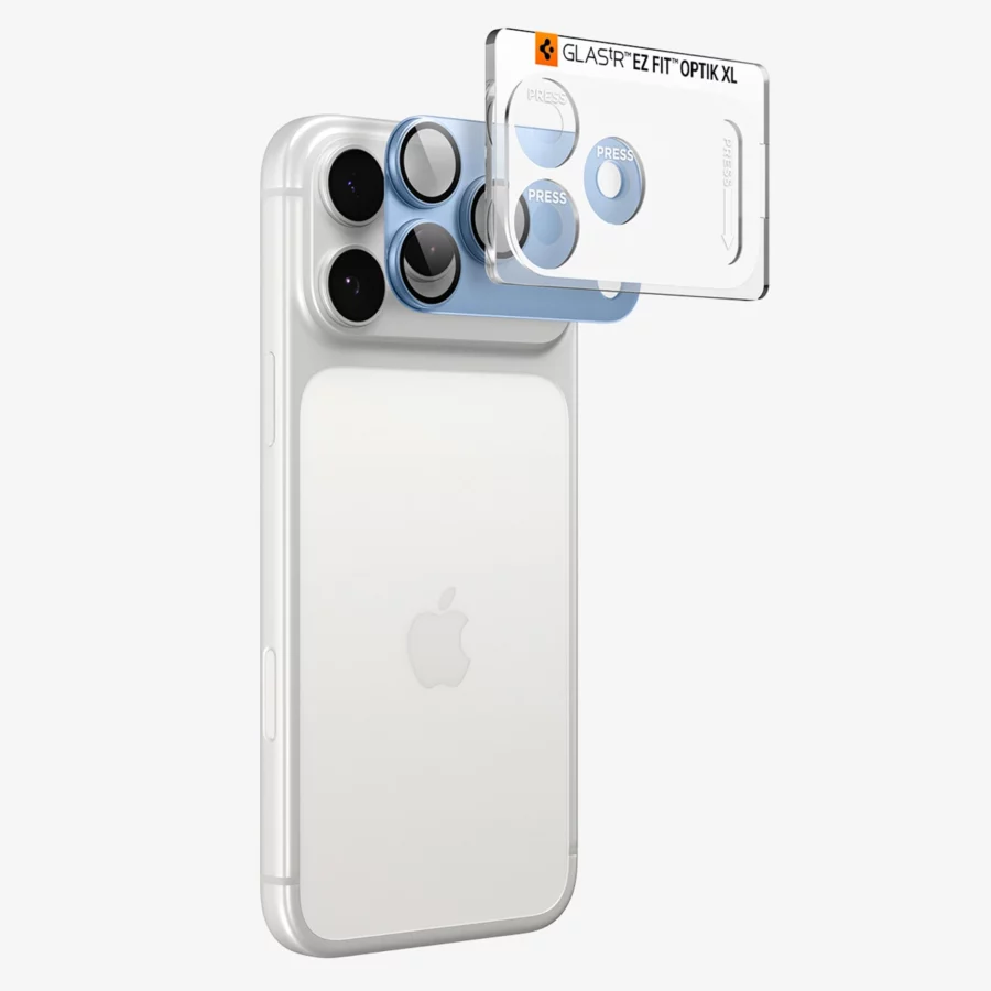 Szkło hartowane na aparat Spigen Optik Pro XL GLAS.TR EZ FIT na iPhone 18 Pro - jasnoniebieskie