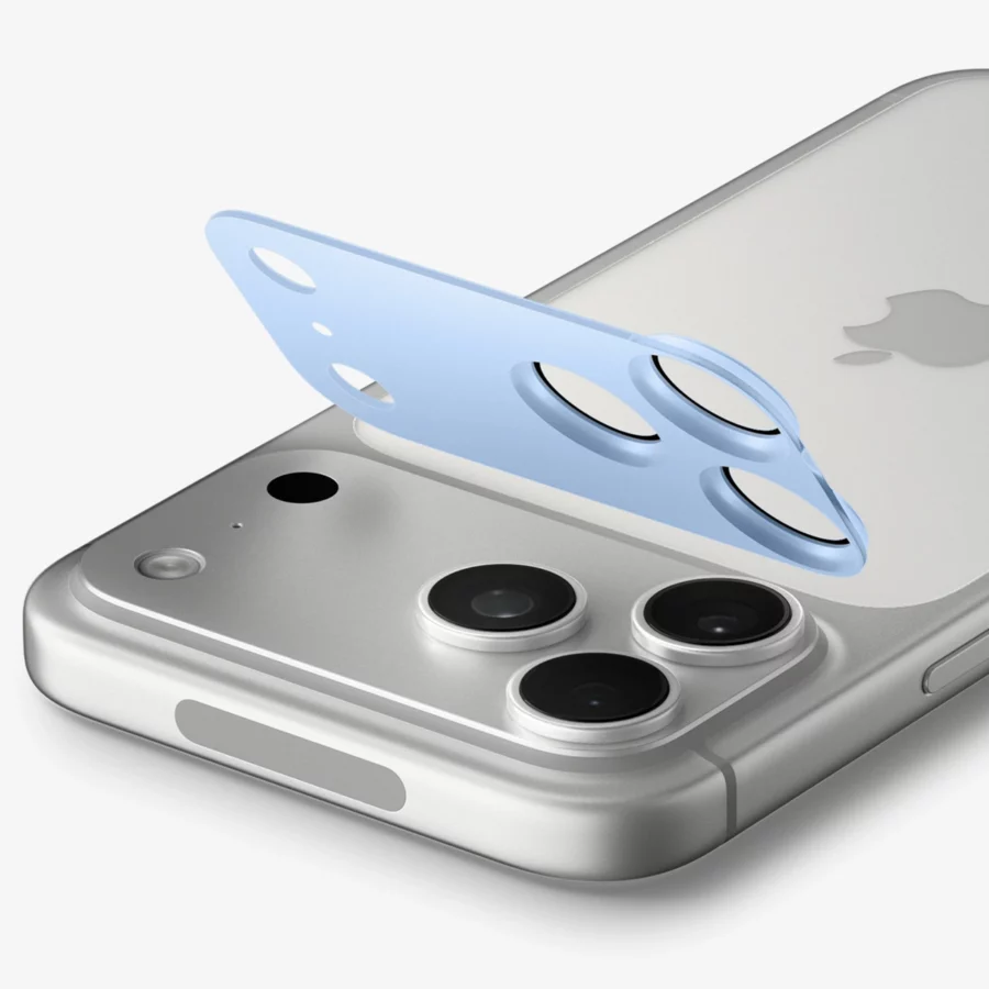 Szkło hartowane na aparat Spigen Optik Pro XL GLAS.TR EZ FIT na iPhone 18 Pro - jasnoniebieskie