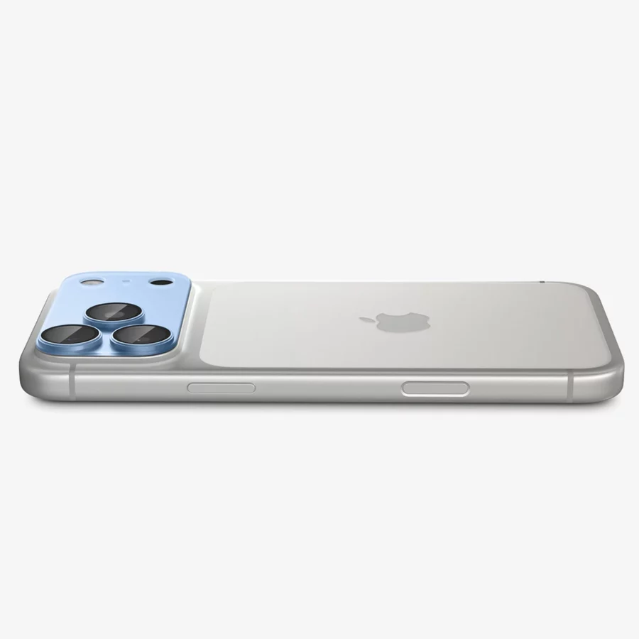 Szkło hartowane na aparat Spigen Optik Pro XL GLAS.TR EZ FIT na iPhone 18 Pro - jasnoniebieskie