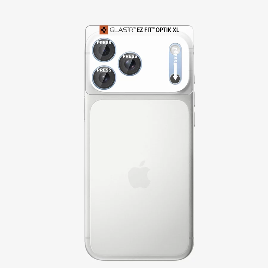 Szkło hartowane na aparat Spigen Optik Pro XL GLAS.TR EZ FIT na iPhone 18 Pro Max - jasnoniebieskie
