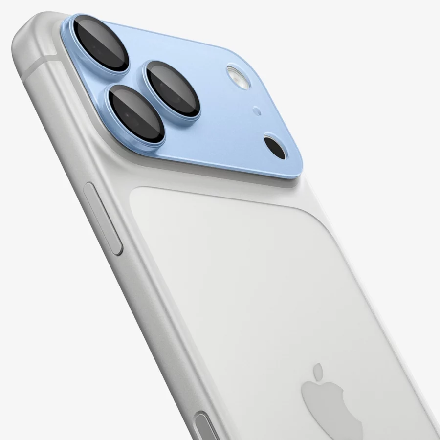 Szkło hartowane na aparat Spigen Optik Pro XL GLAS.TR EZ FIT na iPhone 18 Pro Max - jasnoniebieskie