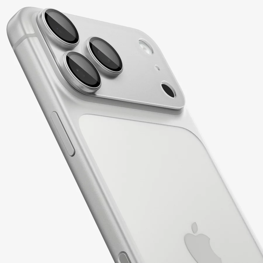 Szkło hartowane na aparat Spigen Optik Pro XL GLAS.TR EZ FIT na iPhone 18 Pro Max - srebrne