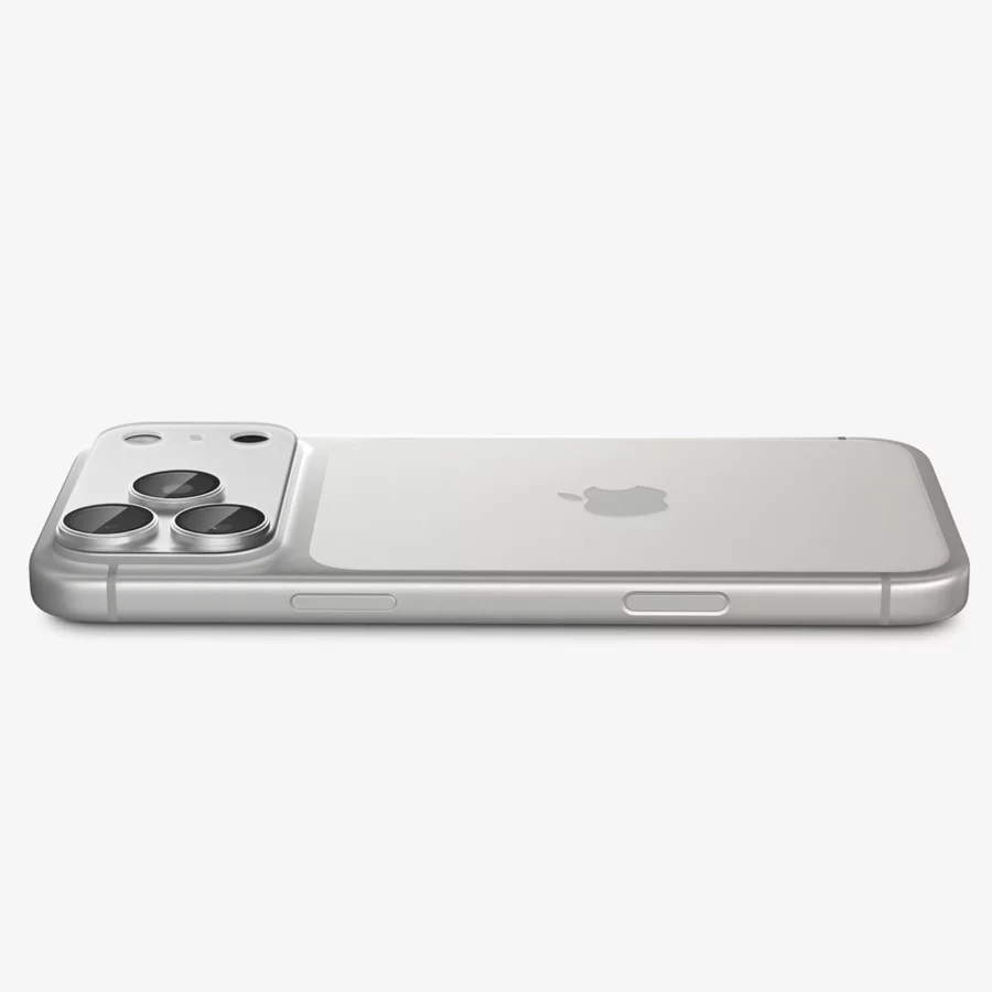 Szkło hartowane na aparat Spigen Optik Pro XL GLAS.TR EZ FIT na iPhone 18 Pro Max - srebrne