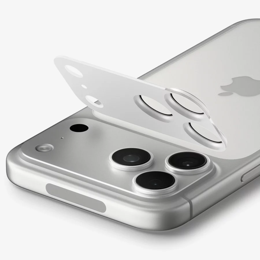 Szkło hartowane na aparat Spigen Optik Pro XL GLAS.TR EZ FIT na iPhone 18 Pro - srebrne