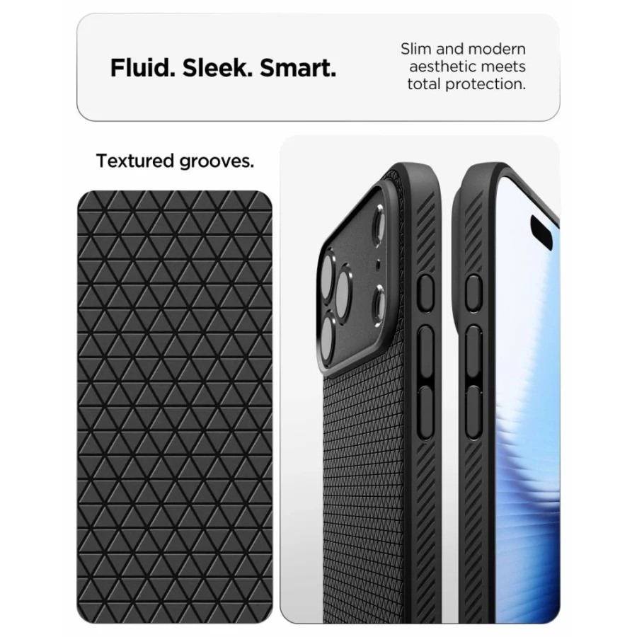 Etui Spigen Liquid Air na iPhone 18 Pro / 17 Pro - czarne matowe