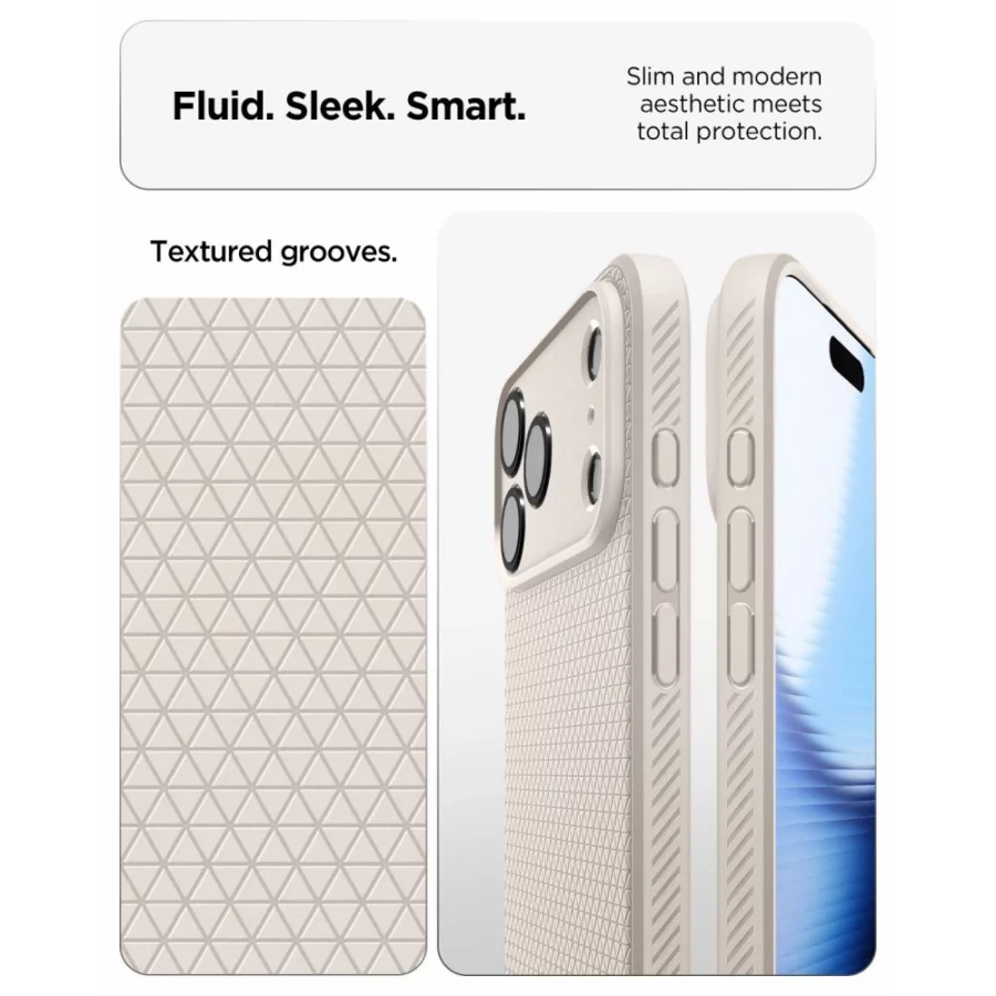 Etui Spigen Liquid Air na iPhone 18 Pro / 17 Pro - tytanowy