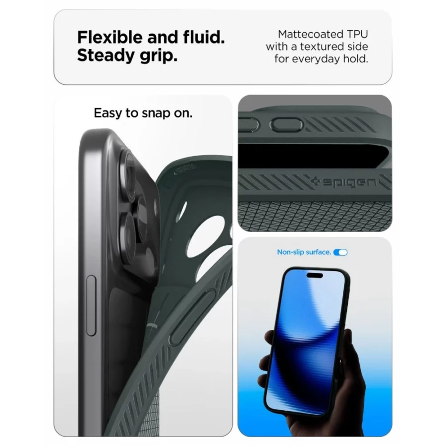 Etui Spigen Liquid Air na iPhone 18 Pro Max / 17 Pro Max - zielone