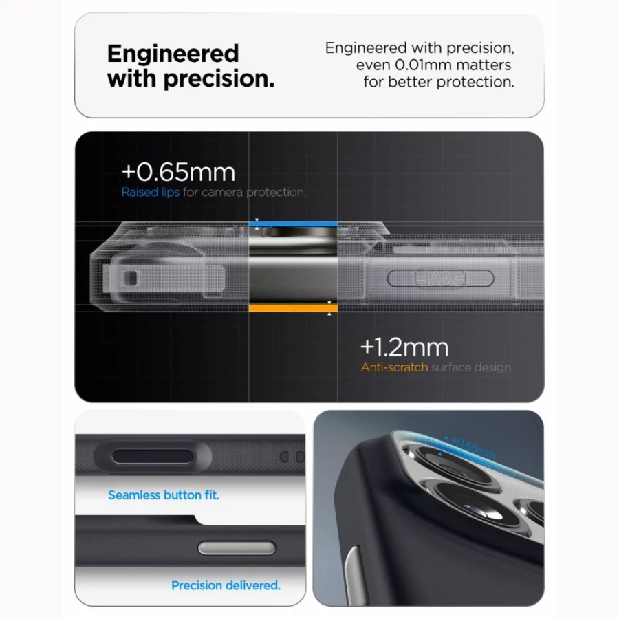 Etui Spigen Nano Pop MagSafe na iPhone 18 Pro / 17 Pro - czarne
