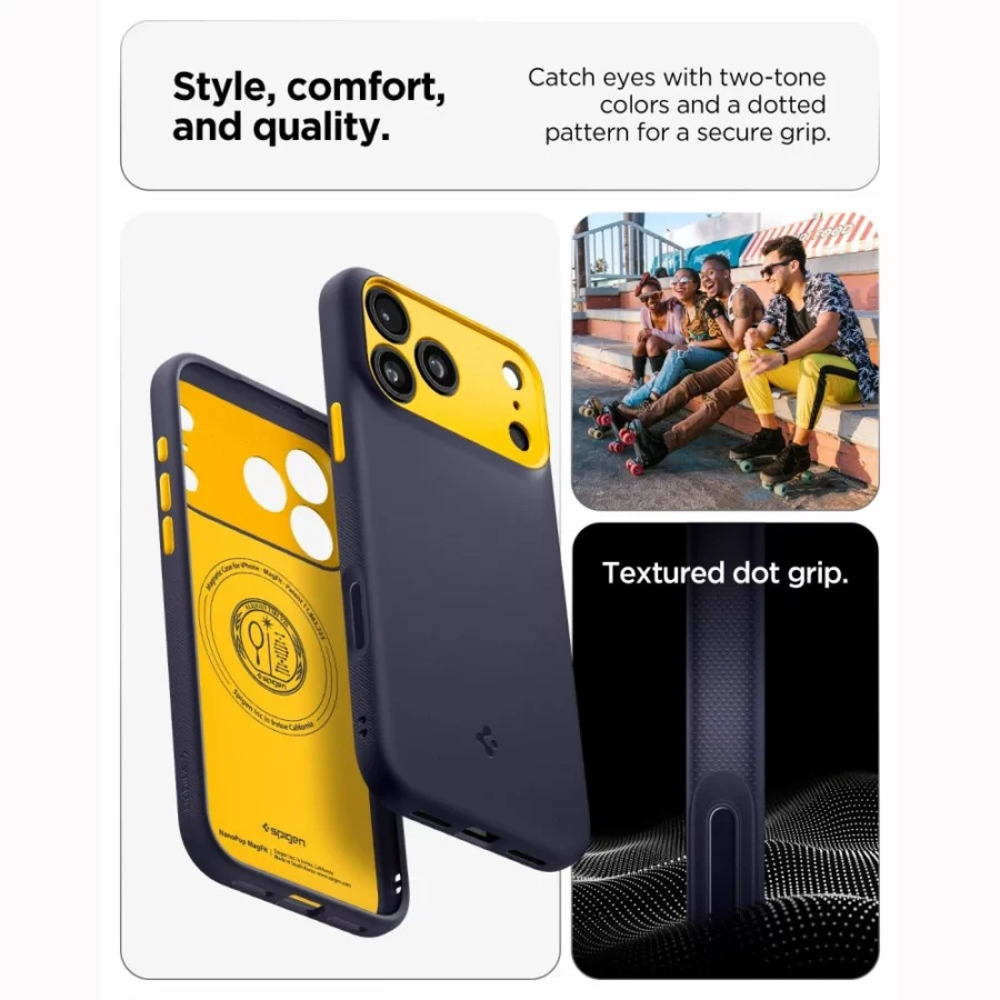 Etui Spigen Nano Pop MagSafe na iPhone 18 Pro / 17 Pro - niebieskie