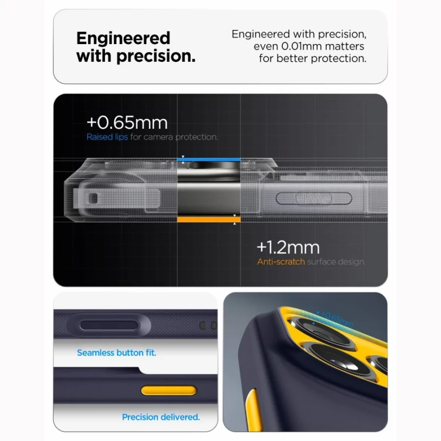 Etui Spigen Nano Pop MagSafe na iPhone 18 Pro / 17 Pro - niebieskie