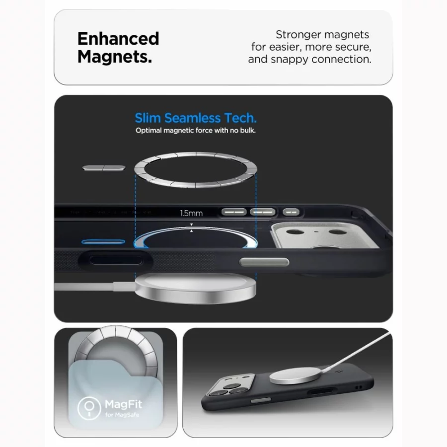Etui Spigen Nano Pop MagSafe na iPhone 18 Pro Max / 17 Pro Max - czarne