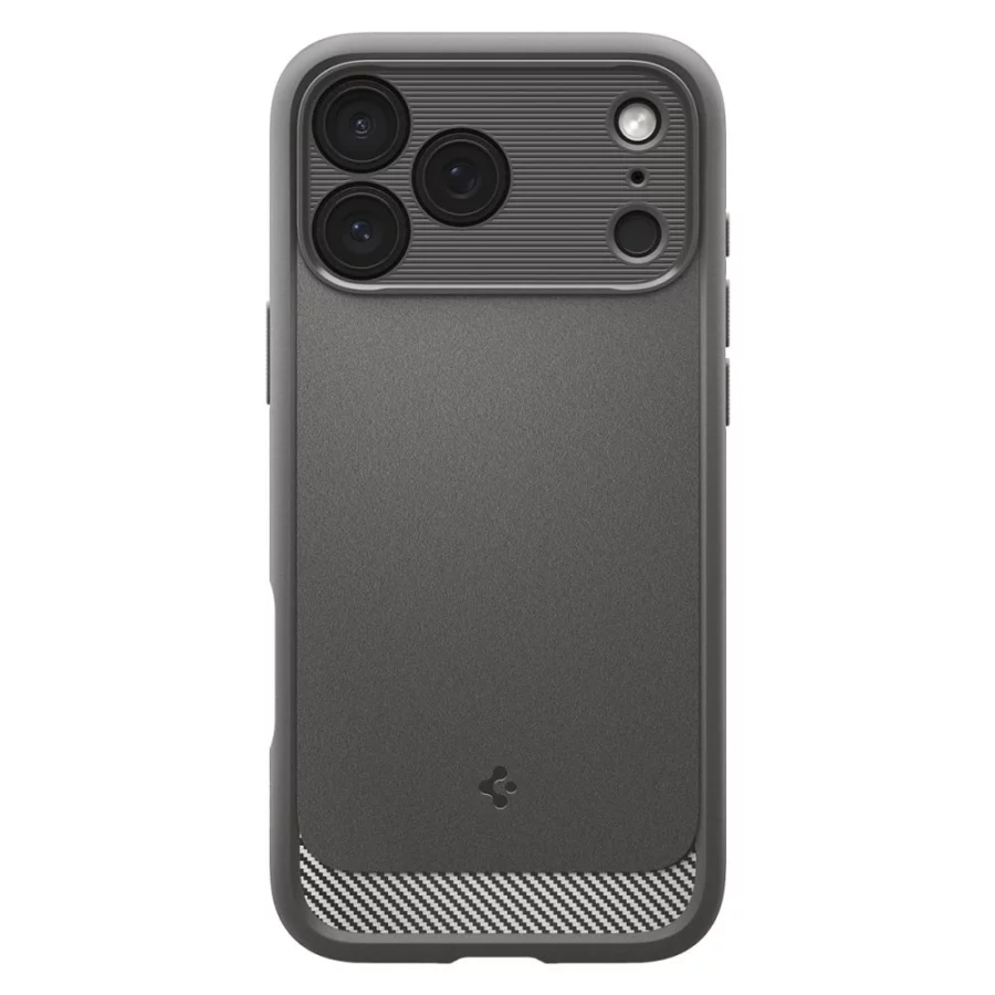 Etui Spigen Rugged Armor MagSafe na iPhone 18 Pro / 17 Pro - szare