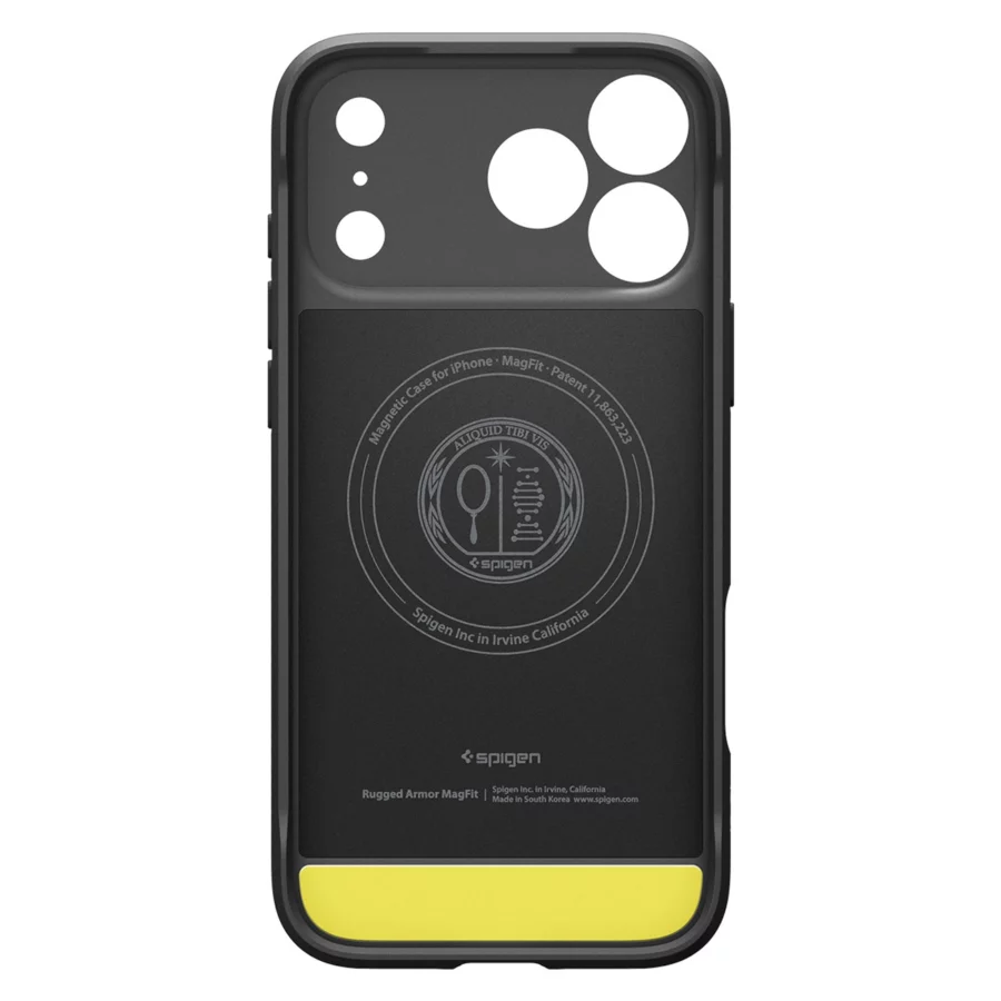 Etui Spigen Rugged Armor MagSafe na iPhone 18 Pro / 17 Pro - czarne matowe