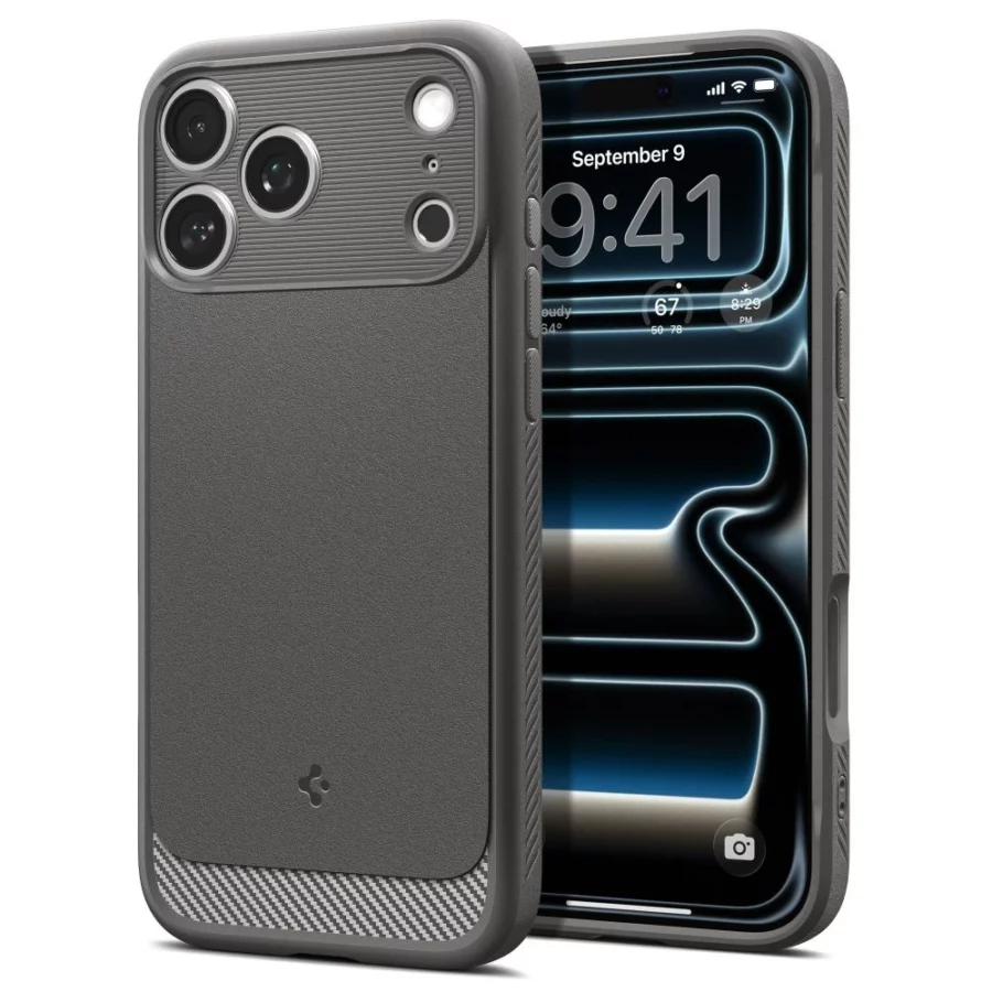 Etui Spigen Rugged Armor MagSafe na iPhone 18 Pro Max / 17 Pro Max - szare