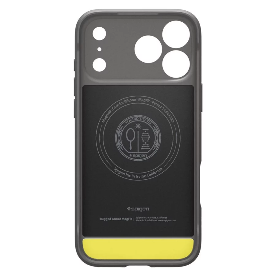 Etui Spigen Rugged Armor MagSafe na iPhone 18 Pro Max / 17 Pro Max - szare