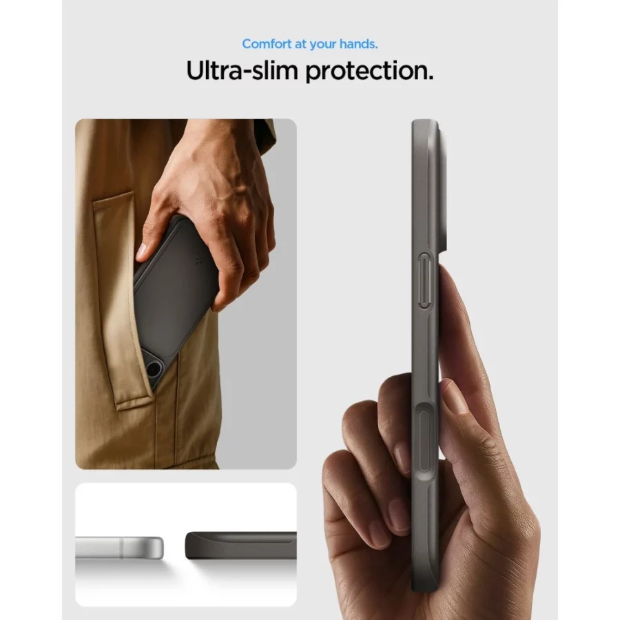 Etui Spigen Thin Fit MagSafe na iPhone 18 Pro Max / 17 Pro Max - czarne