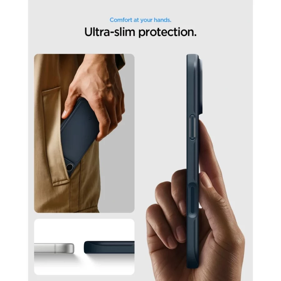 Etui Spigen Thin Fit MagSafe na iPhone 18 Pro Max / 17 Pro Max - szare