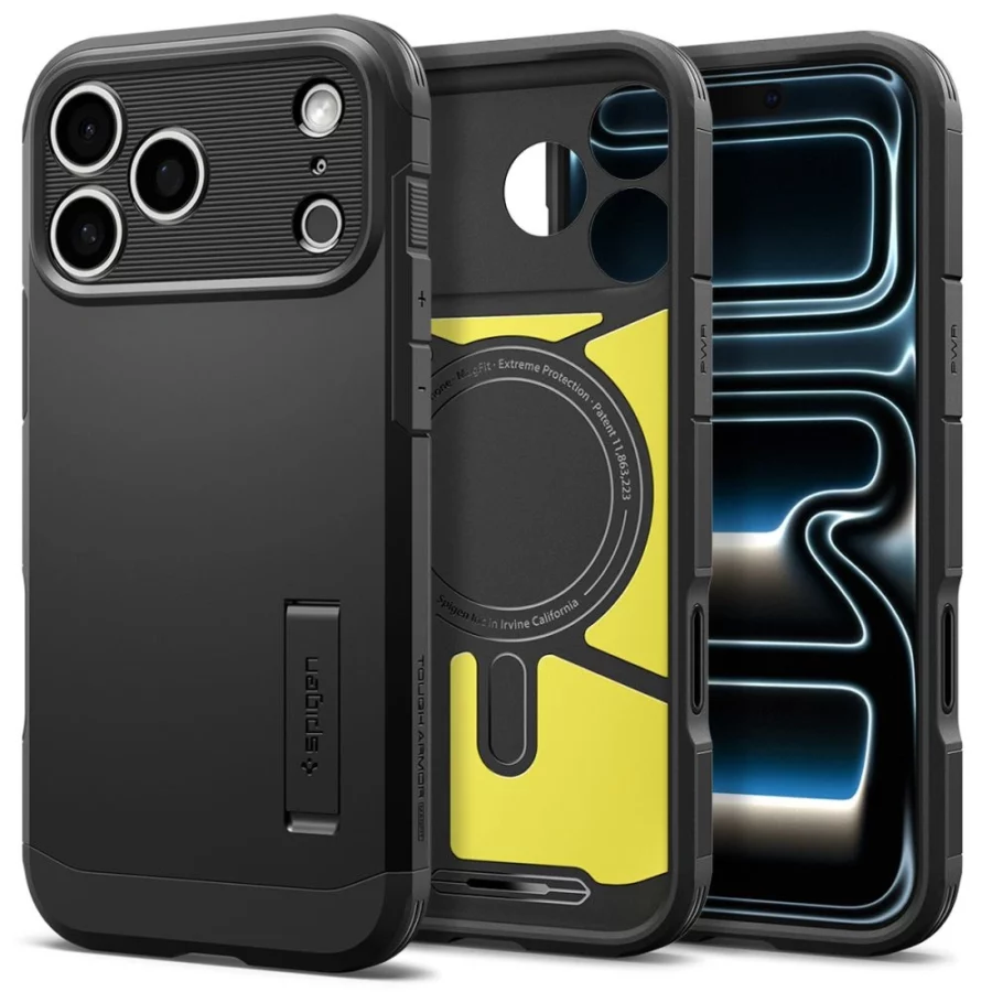 Etui Spigen Tough Armor MagSafe na iPhone 18 Pro / 17 Pro - czarne