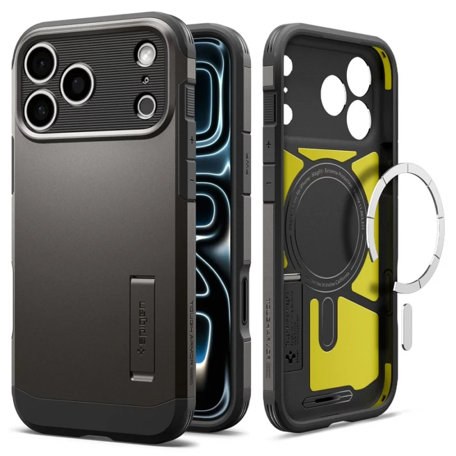 Etui Spigen Tough Armor MagSafe na iPhone 18 Pro / 17 Pro  - czarne