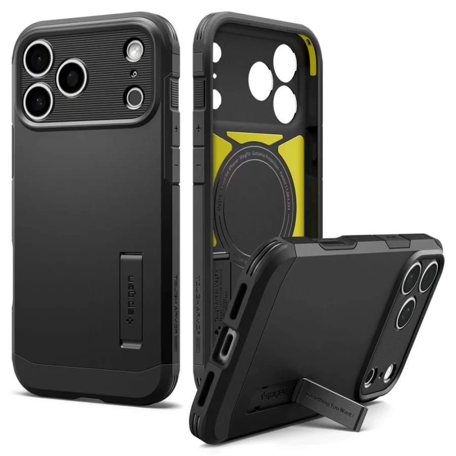 Etui Spigen Tough Armor na iPhone 18 Pro Max / 17 Pro Max - czarne