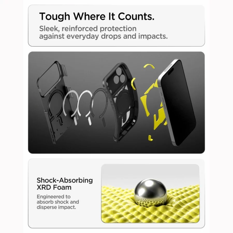 Etui Spigen Tough Armor na iPhone 18 Pro Max / 17 Pro Max - czarne