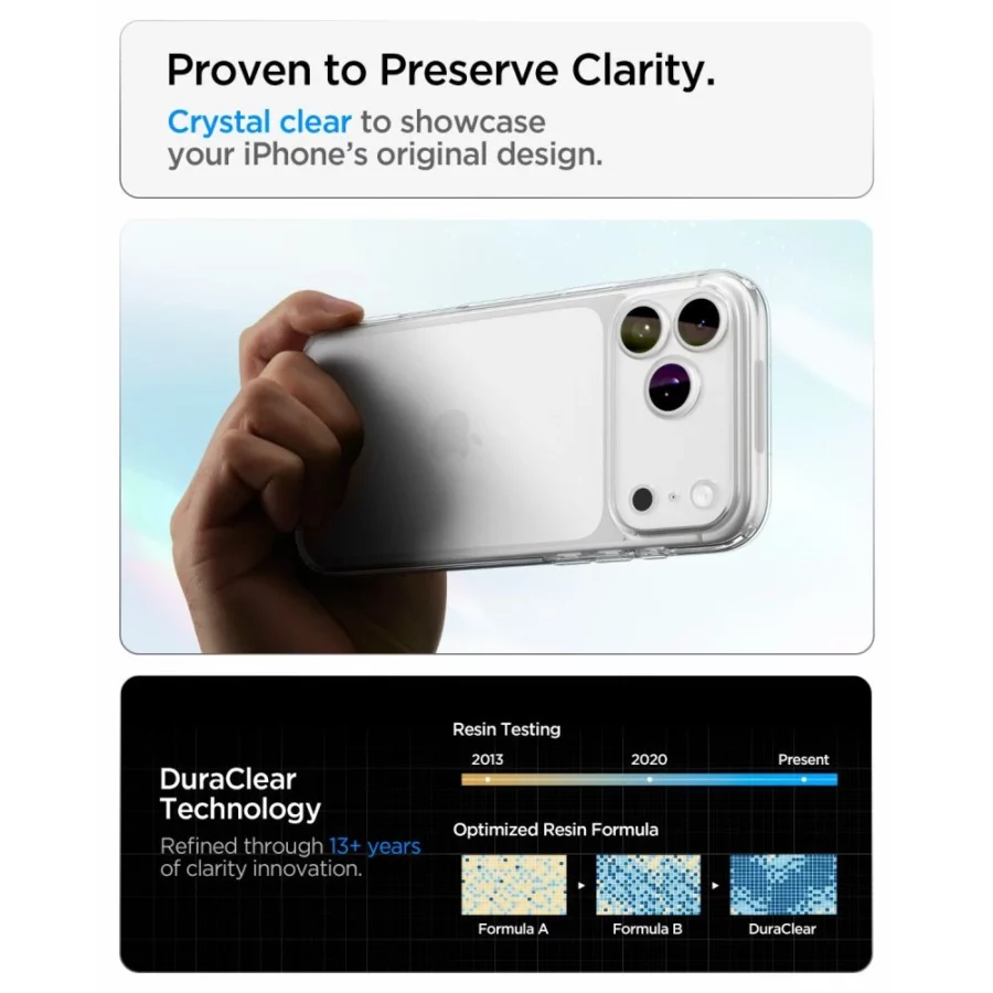Etui Spigen Ultra Hybrid na iPhone 18 Pro / 17 Pro - przezroczyste