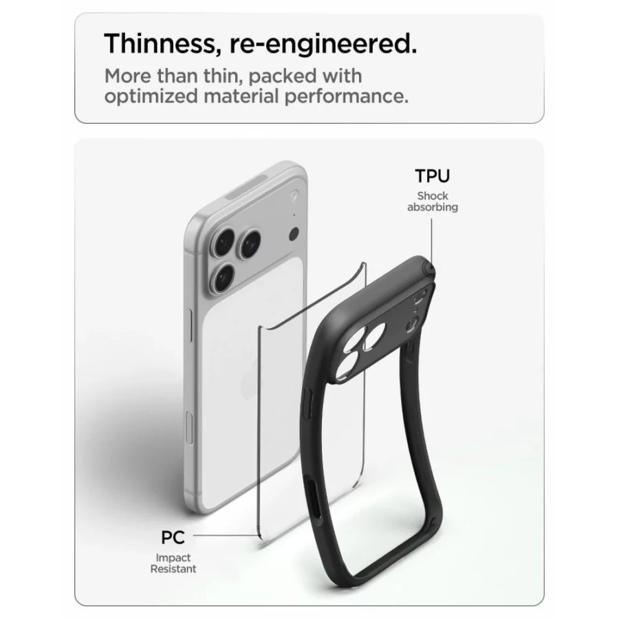 Etui Spigen Ultra Hybrid na iPhone 18 Pro / 17 Pro - czarne matowe