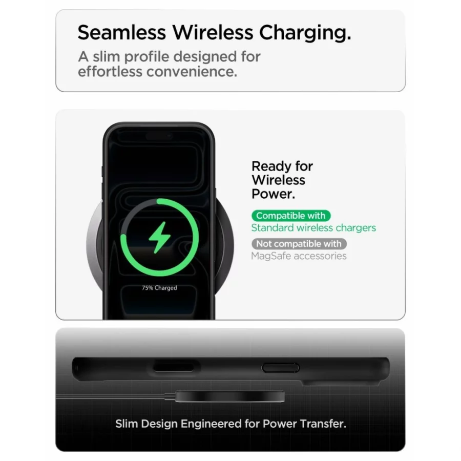 Etui Spigen Ultra Hybrid na iPhone 18 Pro / 17 Pro - czarne matowe