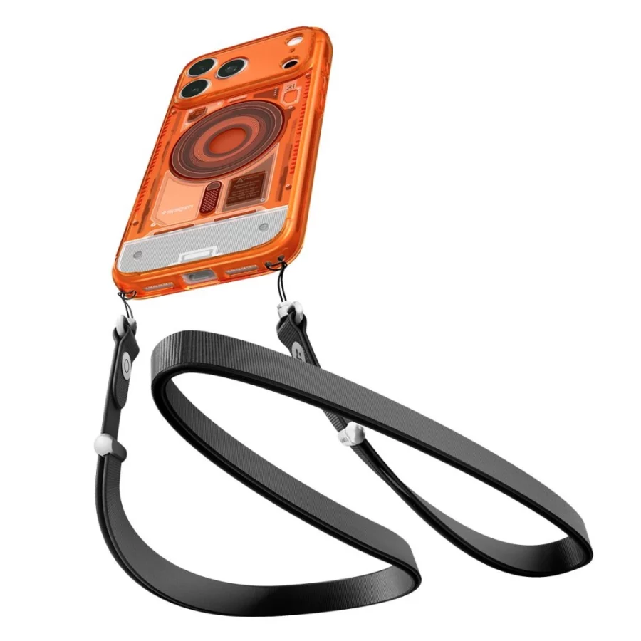 Etui Spigen Ultra Hybrid MagSafe na iPhone 18 Pro / 17 Pro - pomarańczowe