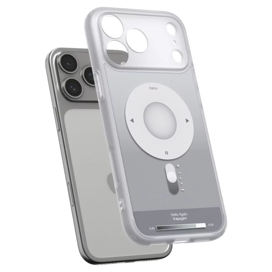 Etui Spigen Ultra Hybrid MagSafe na iPhone 18 Pro / 17 Pro - srebrne
