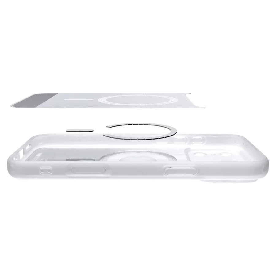 Etui Spigen Ultra Hybrid MagSafe na iPhone 18 Pro / 17 Pro - srebrne