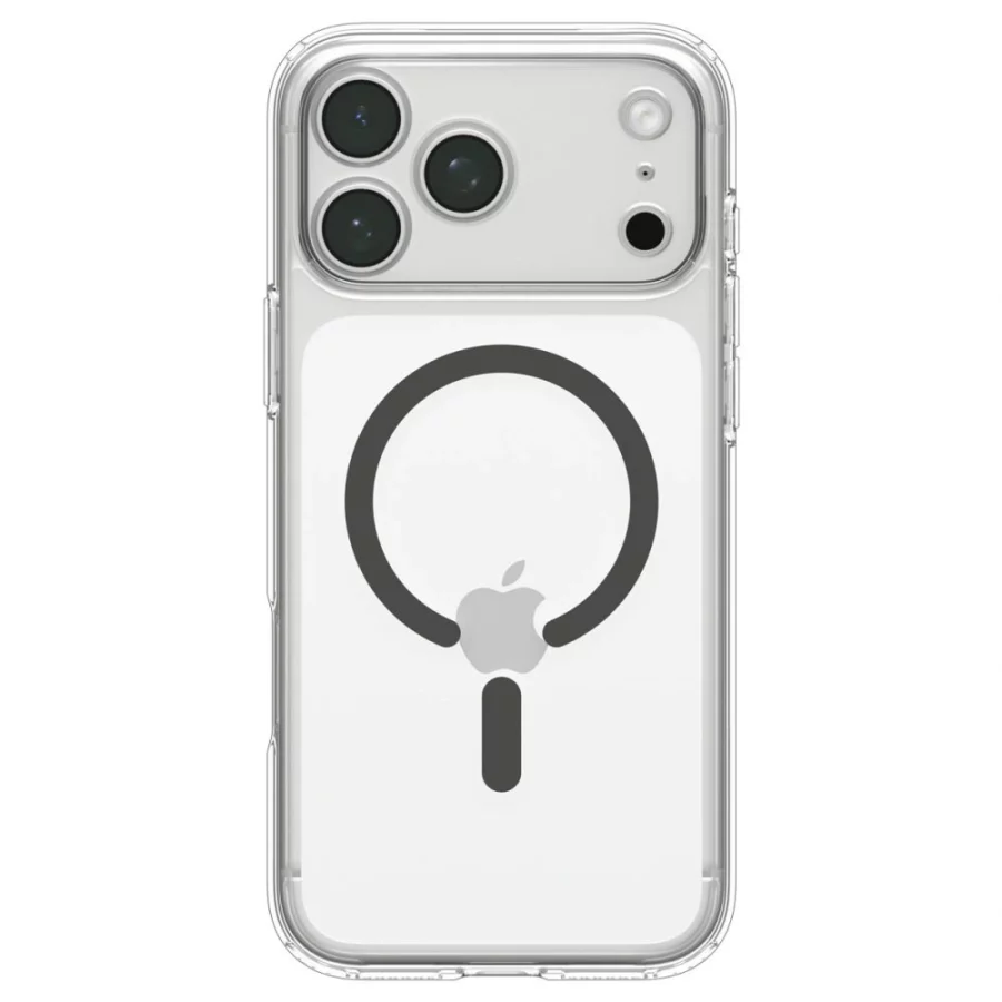 Etui Spigen Ultra Hybrid MagSafe na iPhone 18 Pro / 17 Pro - przezroczysto-grafitowe