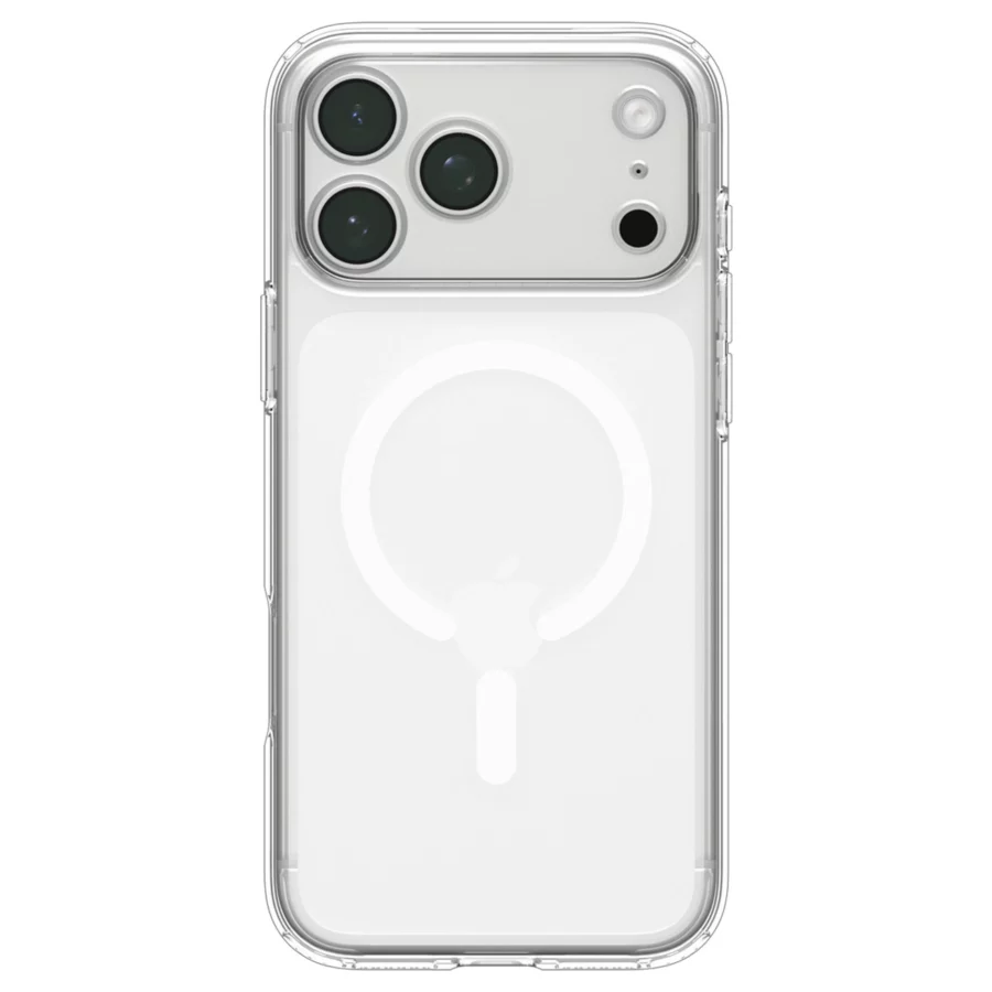 Etui Spigen Ultra Hybrid MagSafe na iPhone 18 Pro / 17 Pro - przezroczysto-białe