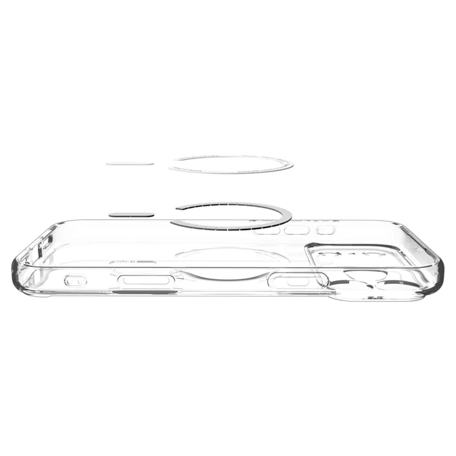Etui Spigen Ultra Hybrid MagSafe na iPhone 18 Pro / 17 Pro - przezroczysto-białe